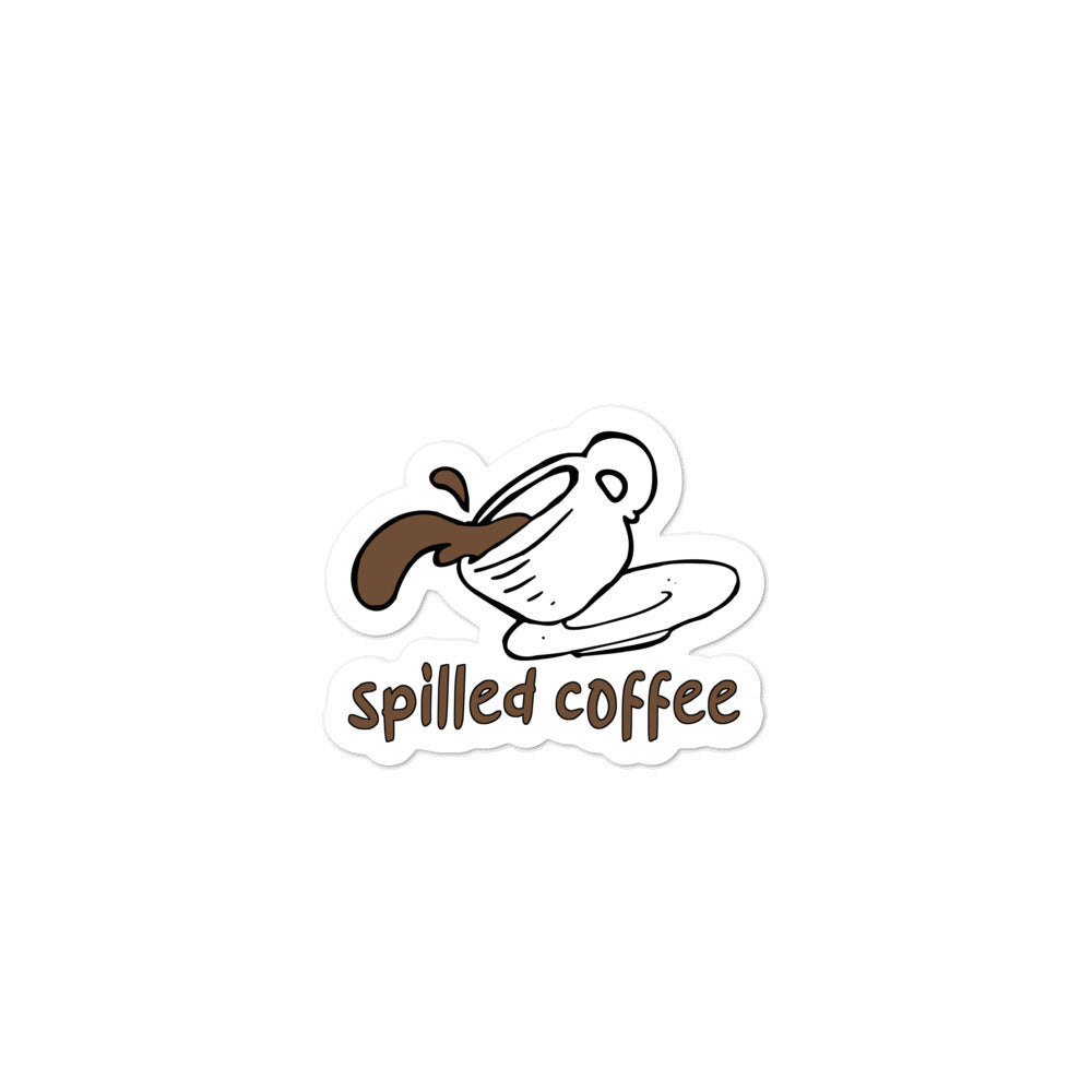 Spilled Coffee stickers