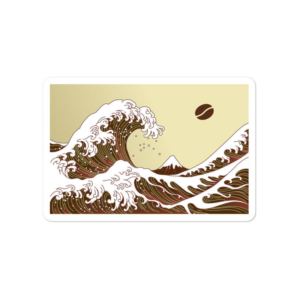 Coffee Wave stickers