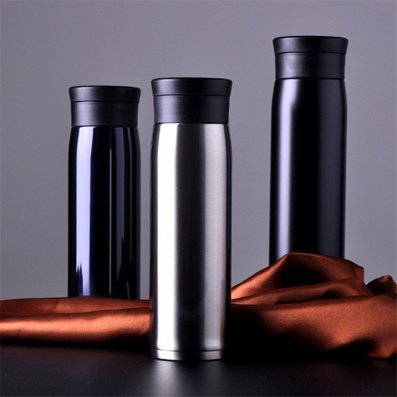 Outdoor Sport Vacuum Flasks Thermoses Cup Stainless Steel Insulation Bottle Heat Thermos Cup My Coffee Mug 6 Color 450 / 600ML